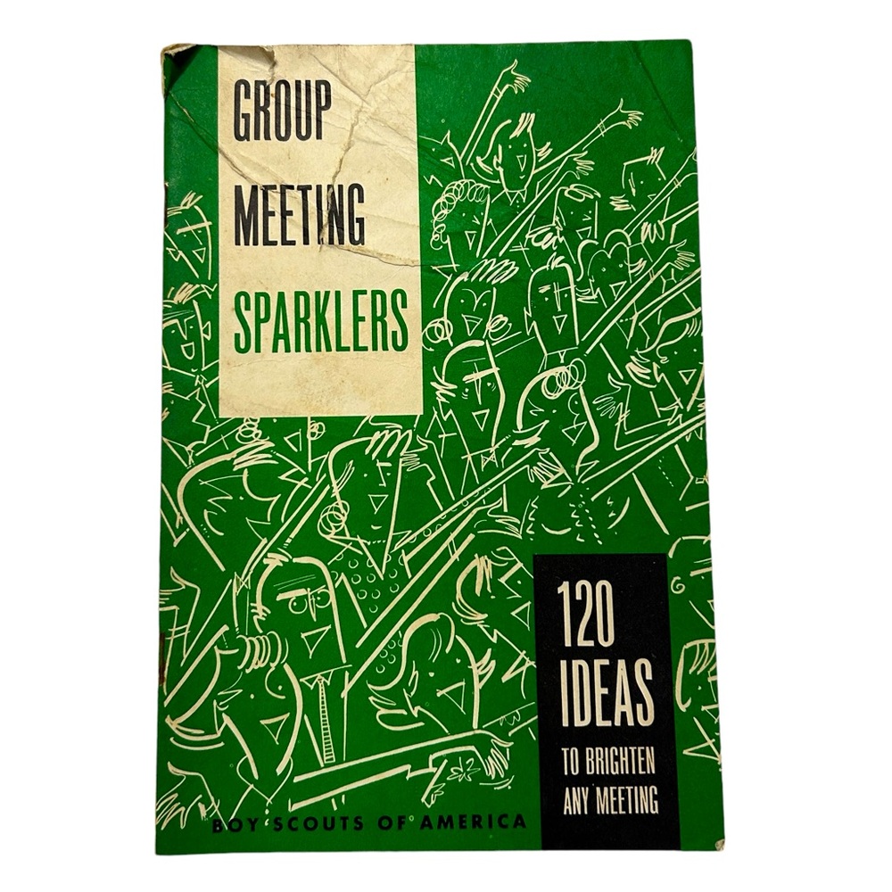 Vintage Boy Scouts of America 1962 Group Meeting Sparklers 120 ideas book Used